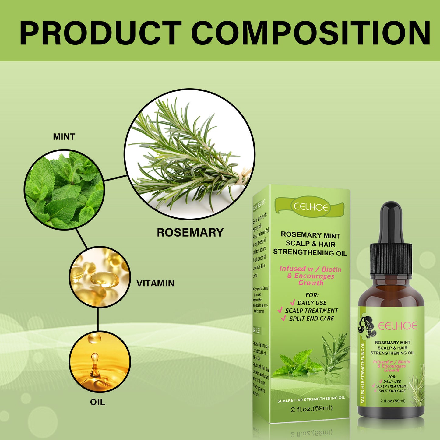 Rosemary & Mint Hair Growth Oil