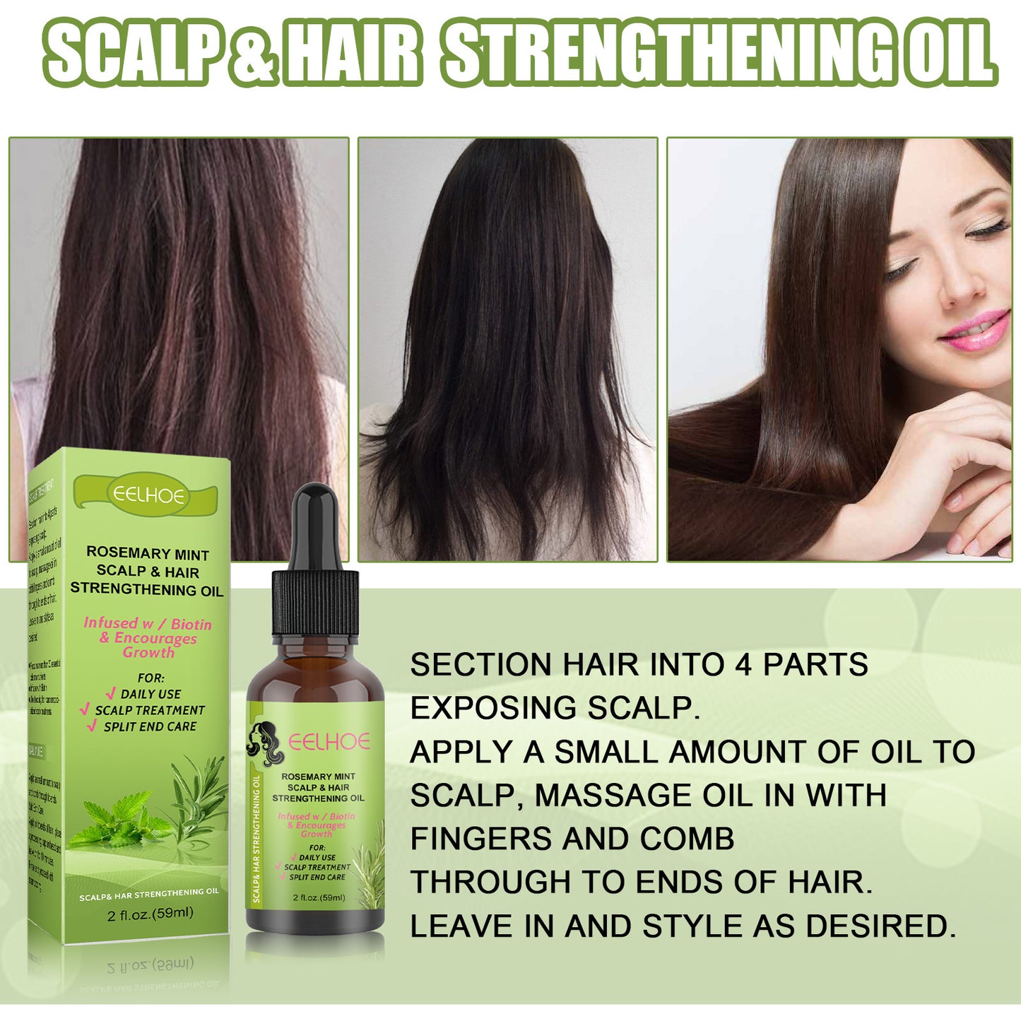 Rosemary & Mint Hair Growth Oil