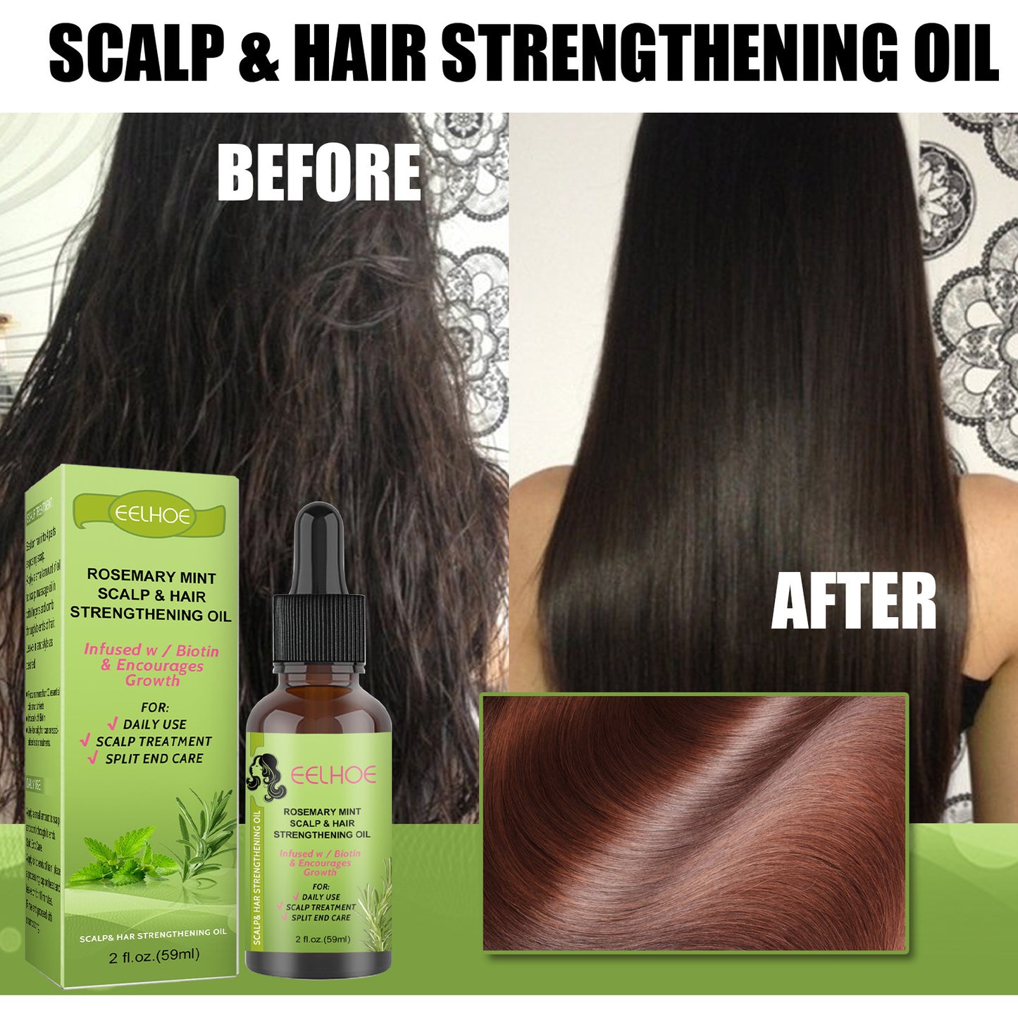 Rosemary & Mint Hair Growth Oil