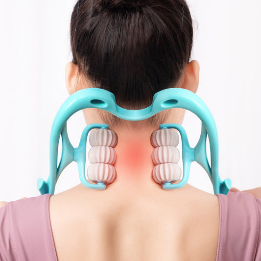 Six-Wheel Neck Massager – Pain Relief & Relaxation