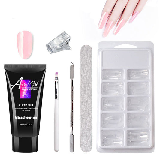 Painless Gel Nail Extension Kit | Quick Crystal Finish & Easy Build